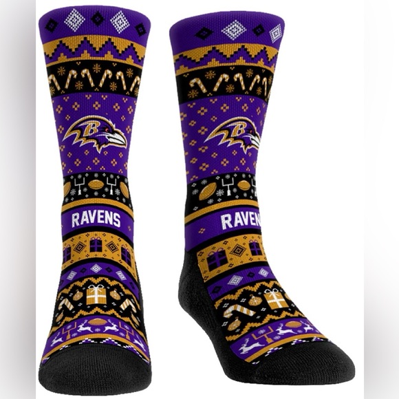 Rock’em BALTIMORE RAVENS Tacky Sweater Sz. L/XL 9-13 - Picture 1 of 1